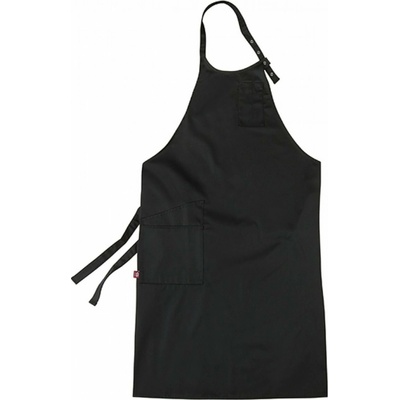 CG Workwear Someliérská nemačkavá zástěra Vittoria s malou náprsní kapsou Černá 105x75cm CGW1135