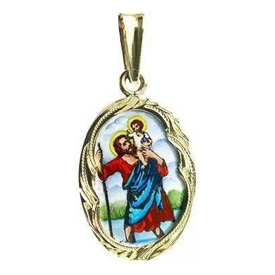 Aljančič Svatý Kryštof medailon 436R zlato