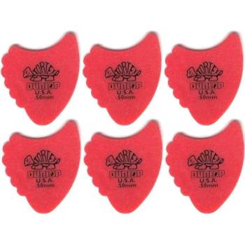 Image 1 of Dunlop 414R 0.50 Tortex Fins 6 Перце за китара (414R50-6PACK-SET)