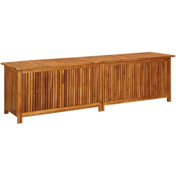 Градинска кутия за съхранение 200x50x58 см акациево дърво масив