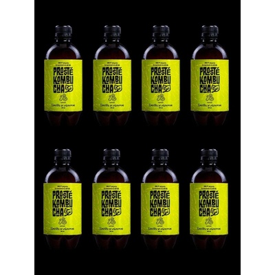 Prostě Kombucha BIO Zelený čaj s příchutí limetky se zázvorem 8 x 400 ml