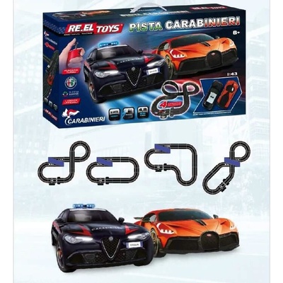 RE.EL Toys autodráha pista Alfa Romeo Carabinier Bugatti Divo 1:43