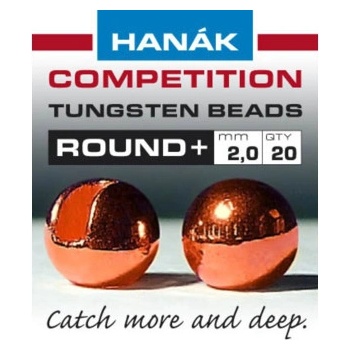 Hanák volfrámové hlavičky Round+ medená 20ks 2,5mm