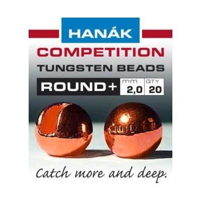 Hanák volfrámové hlavičky Round+ medená 20ks 2,5mm