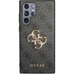 CG Mobile Samsung S24 Ultra GUESS 4G BIG METAL LOGO пластмасов протектор за телефон, удароустойчив, заден капак с кожен ефект, BEAUTY GREEN GUHCS24L4GMGGR (GUHCS24L4GMGGR)