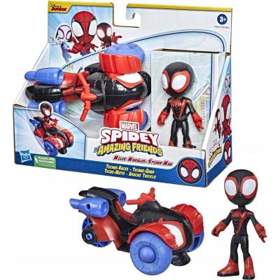 Hasbro Marvel Spidey a Jeho Úžasní Kamarádi Miles Morales s Vozidlem Techno Racer F1941