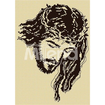 Milena Style Христос с венеца - гоблен със схема