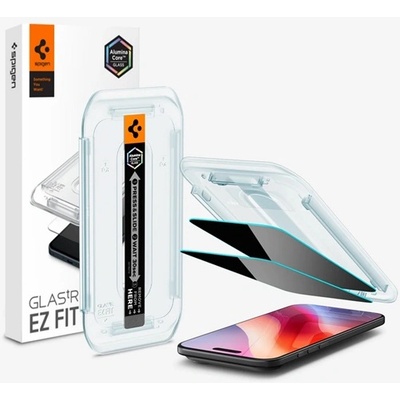 Spigen iPhone Air SPIGEN EZ FIT защитно стъкло за екран 2бр. 2.5D, 9H + рамка, TRANSFER AGL09862 (AGL09862)