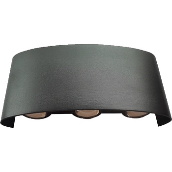 ELMARK Led АПЛИК 6x1w 4000k ip54 ЧЕРЕН (969ledw0640/bl)