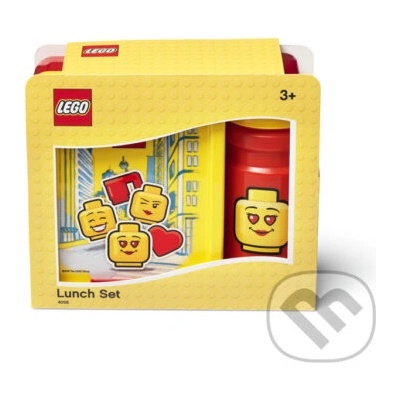 LEGO® Iconic Girl svačinový set láhev a box žlutá červená – Zboží Mobilmania