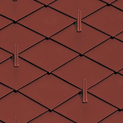 Satjam Rombo Metalic AluMat 345 x 345 x 0,6 mm RAL 3011 červenohnědá 1 ks