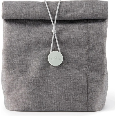 Termotaška na svačinový box LUNCHBAG TO GO ORGANIC Lékué 4 l šedá