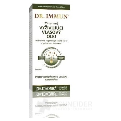 Dr. Immun Vyživujúci vlasový olej 25 bylinný 100 ml
