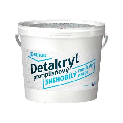 Detakryl protiplísňová sněhobílá malířská barva, 5 kg