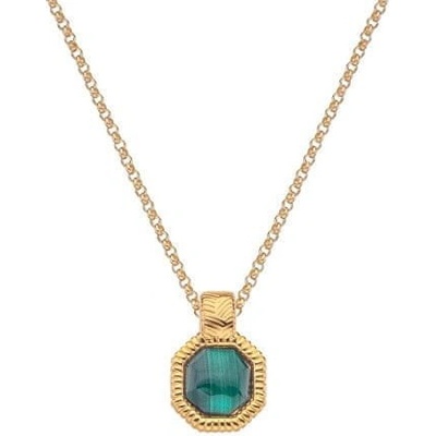 Hot Diamonds Pozlátený náhrdelník s diamantom a malachitom jac jossa hope DP845