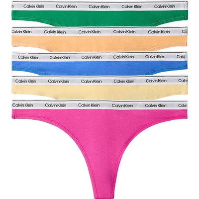 CALVIN KLEIN dámske tangá 5PACK Icon logo cotton stretch This is love edition