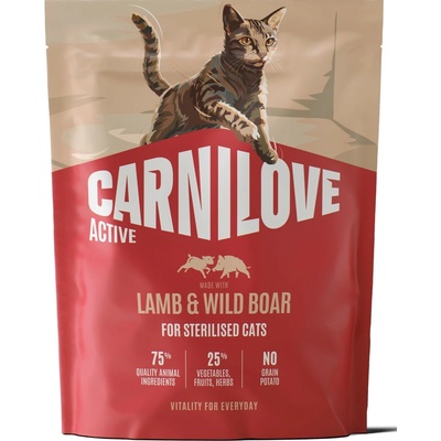 Carnilove Active Adult Cat All Breeds Sterilised LAMB & WILD BOAR 0,4 kg