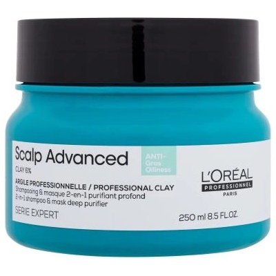 L'Oréal Scalp Advanced Anti-Oiliness Professional Clay дълбоко почистваща глина за коса 250 ml за жени