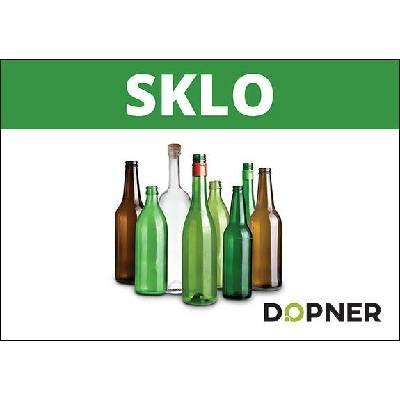 Dopner Nálepka sklo na popelnice - A4