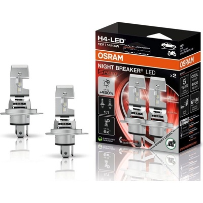 Osram 12V H4 NightBreaker LED SPEED +450% OSRAM, set 2ks | Zboží Auto