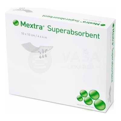 Mextra Superabsorbent Superabsorbujúci obväz (10 x 10 cm) 10 ks