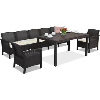 BICA Комплект ратанови мебели Venezia Apetito Max 7 Bica кафяво (BCHVENMAXBR)