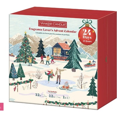 Yankee Candle Adventní kalendář Kniha červená – Zboží Dáma