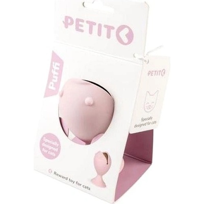 EBI Petit Puffi růžová s catnip guľou 9,5 x 5,5 x 5,5 cm