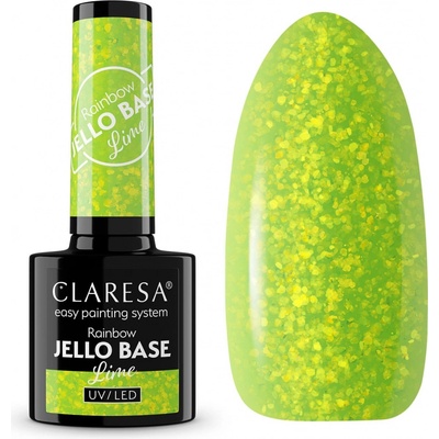 Gél lak CLARESA Rainbow JELLO base lime 5 g