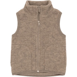 Engel Детски вълнен елек Engel Kid's Vest Merino vest - Walnuss Melange - размер 116 (EU) (703-5185-0212)