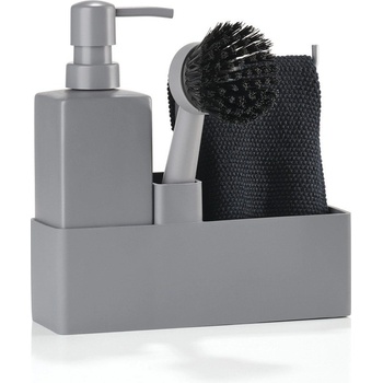 Zone Сива пластмасова/силиконова стойка за перилни препарати Singles - Zone (15241)