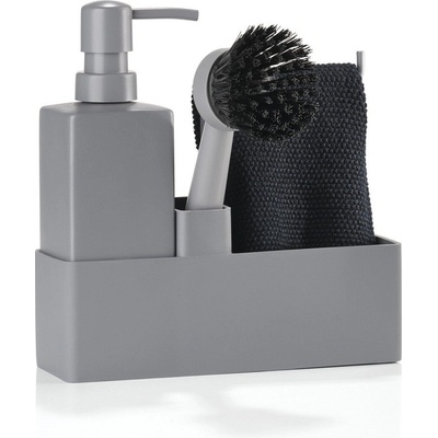 Zone Сива пластмасова/силиконова стойка за перилни препарати Singles - Zone (15241)