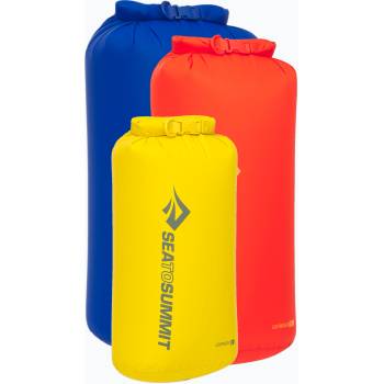 Sea to Summit Комплект водоустойчиви торби Sea to Summit Lightweight Dry Bag 3 pcs. 8, 13, 20 l surf the web/sulphur/spicy orange