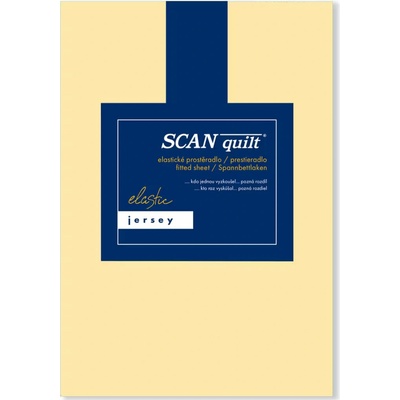 Scanquilt Prestieradlo jersey elastic banánové 160x200