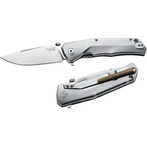 lionSTEEL tre br / Много здрав джобен нож с титаниева дръжка - кафяв (lion0045)