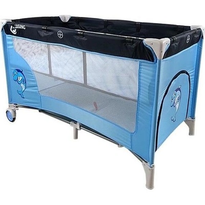 Cosing Polohovateľná cestovná postieľka ADAM Dolphin Blue C-0141B