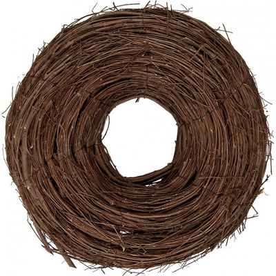 Přírodní hnědý proutěný jilmový věnec Elm S - Ø 30*10 cm - Clayre & Eef