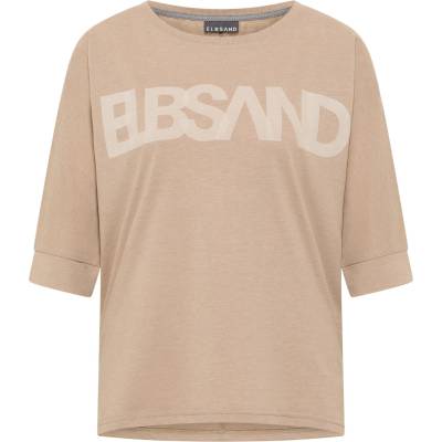 ELBSAND Дамска тениска ELBSAND Women's Imani T-shirt - Camel Melange (916-4718-0311)