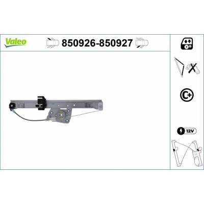 Mechanizmus zdvíhania okna VALEO 850926