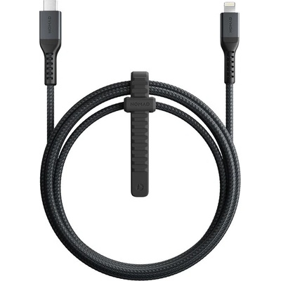 Nomad Kevlar USB-C to Lightning Cable v2 - здрав кевларен кабел за устройства с Lightning порт (150 см) (черен)