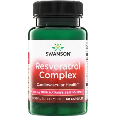 Swanson Resveratrol Complex 180 mg 60 kapsúl