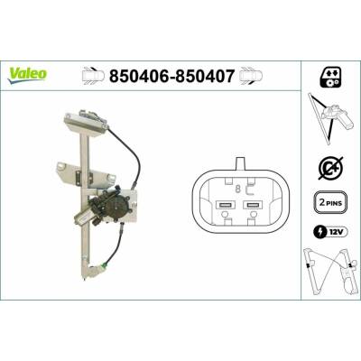 Mechanizmus zdvíhania okna VALEO 850406