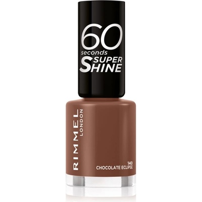 Rimmel 60 Seconds Super Shine lak na nehty 140 Chocolate Eclipse 8 ml