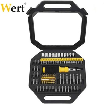 Image 1 of Wert Комплект тресчота ръкохватка, накрайници и вложки, 101 части / Wert 2253 / (W 2253)