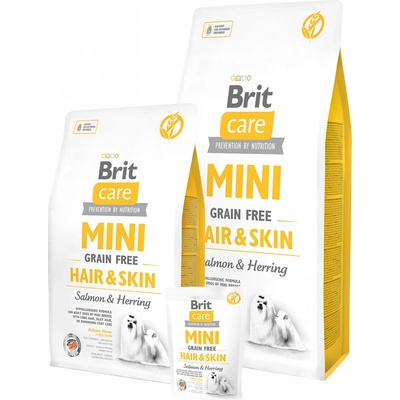 Brit Care Mini Grain-free Hair & Skin Salmon & Herring 2 x 7 kg