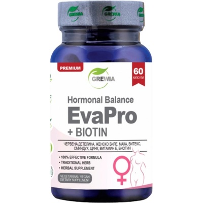 Grewia Hormonal Balance EvaPro | + Biotin [90 капсули]