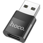 hoco. Адаптер HOCO UA17 USB - Type-C гнездо, OTG, ЧЕРЕН UA17_TYPEC_USB (UA17_TYPEC_USB)