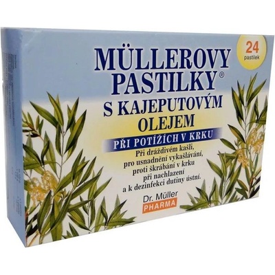 Dr. Müller Müllerove pastilky s Kajeputovým olejom 24 ks