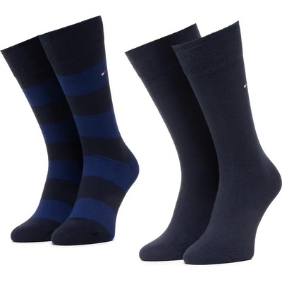 Tommy Hilfiger Комплект 2 чифта дълги чорапи мъжки Tommy Hilfiger 342021001 Тъмносин (342021001)