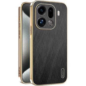 OPPO KADEM Калъф за Oppo Find X9 Pro 5G- Електроплакиран, PU кожа с копринена текстура, Вкл. Протектор, 3 Цвята